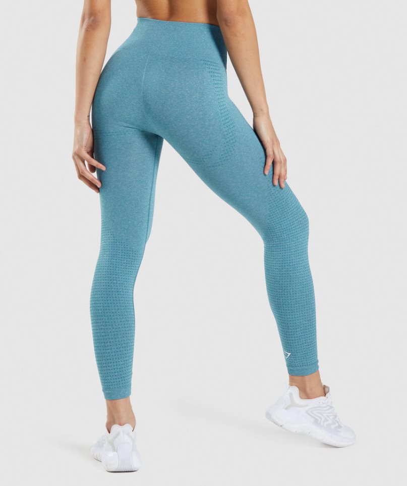 Legginsy Gymshark Vital Seamless 2.0 Damskie Turkusowe | PL 273DSO